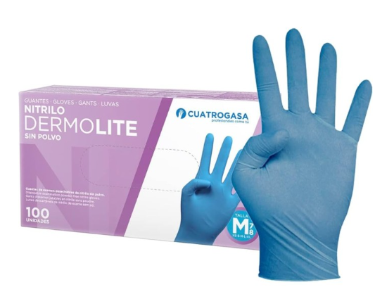 GUANTE DE NITRILO AZUL M